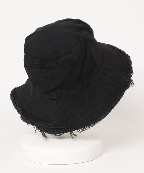 Auntie Rosa（アンティローザ）の「シンプルフリンジバケハ（ハット・レディース・ホワイト/ブラック・FREE）」の4枚目の写真