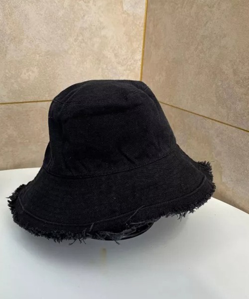 Auntie Rosa（アンティローザ）の「シンプルフリンジバケハ（ハット・レディース・ホワイト/ブラック・FREE）」の3枚目の写真
