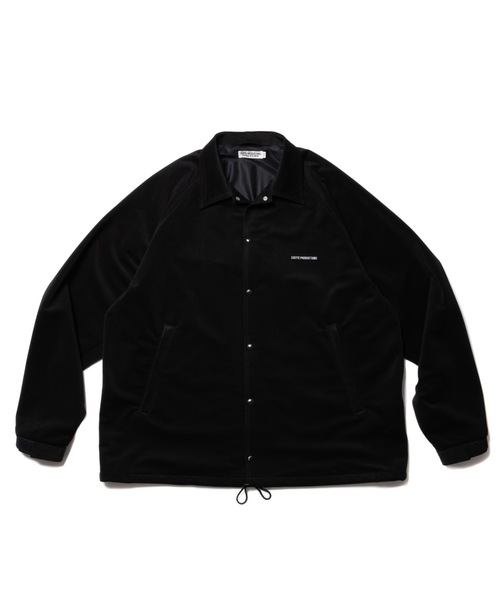 COOTIE PRODUCTIONS(クーティープロダクションズ)の「Polyester Corduroy Coach jacket(ブルゾン・メンズ・ブラック/ライトグレー・MEDIUM/LARGE/X-LARGE/SMALL)」の2枚目の写真