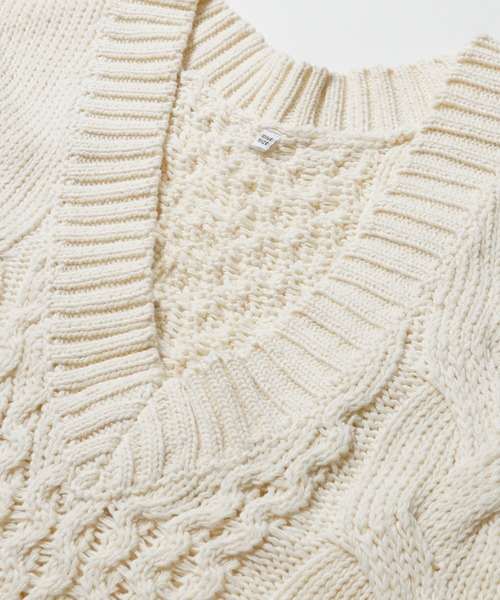 coca（coca）（コカ）の「ケーブル編みニットベスト（ベスト）」 - WEAR