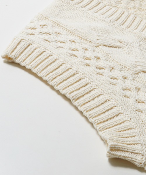 coca（coca）（コカ）の「ケーブル編みニットベスト（ベスト）」 - WEAR