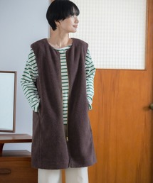 LEPSIM（レプシィム）の「ボアロングジレ 281819（その他アウター