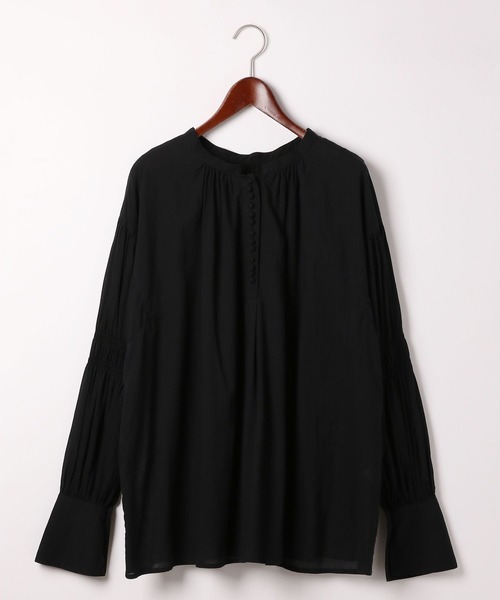 niko and...（ニコアンド）の「[MODE NORM CORE]80コットンボイル2WAYブラウス（シャツ/ブラウス・レディース・オフホワイト/スモーク/ネイビー・MEDIUM/LARGE）」の13枚目の写真