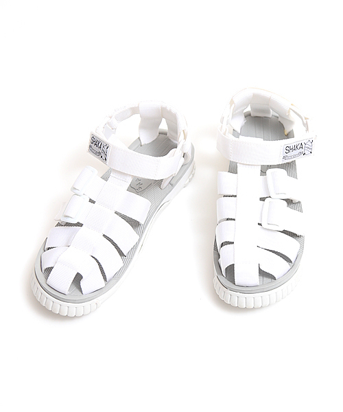 And A（アンドエー）の「Hiker スポーツサンダル (SHAKA)（サンダル・レディース・ホワイト/ブラック・6/5）」の3枚目の写真