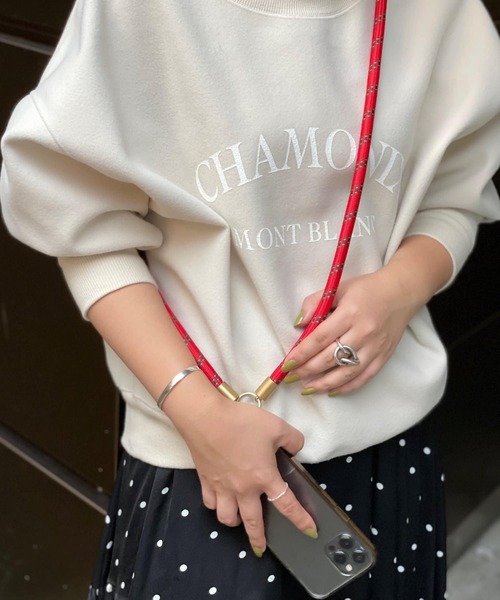 BEARDSLEY(ビアズリー)の「クライミングロープスマホショルダー(その他小物・レディース・ブラック/ベージュ/レッド・FREE)」の3枚目の写真