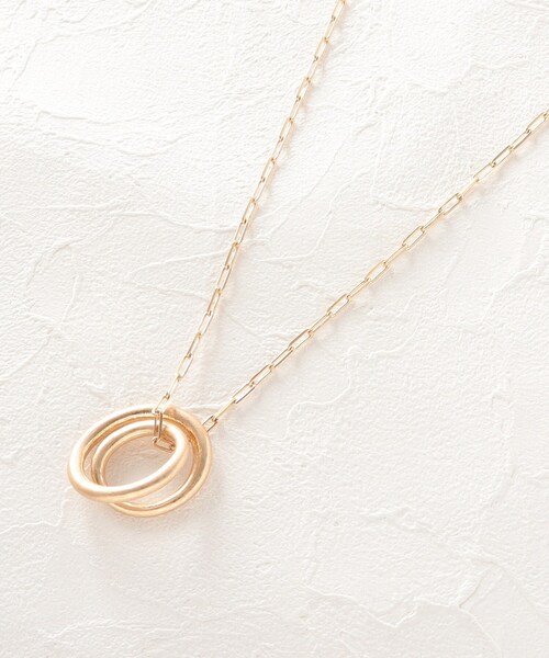 SHOO・LA・RUE(シューラルー)の「◆マットワントップリングネックレス(ネックレス・レディース・ゴールド/シルバー・00)」の2枚目の写真