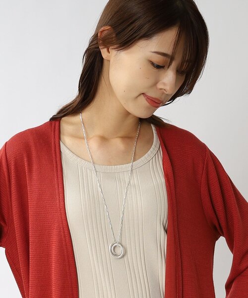 SHOO・LA・RUE(シューラルー)の「◆マットワントップリングネックレス(ネックレス・レディース・ゴールド/シルバー・00)」の5枚目の写真