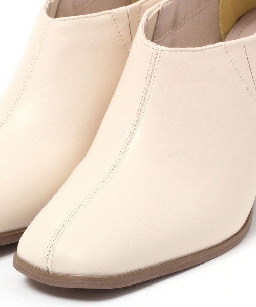 niko and...(ニコアンド)の「オリジナルスクエアブーティー(ブーツ・レディース・ブラック/アイボリー/ベージュ・MEDIUM/LARGE)」の11枚目の写真