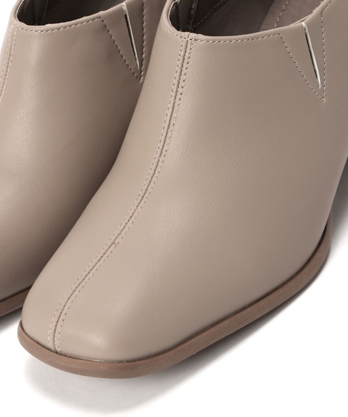 niko and...(ニコアンド)の「オリジナルスクエアブーティー(ブーツ・レディース・ブラック/アイボリー/ベージュ・MEDIUM/LARGE)」の19枚目の写真