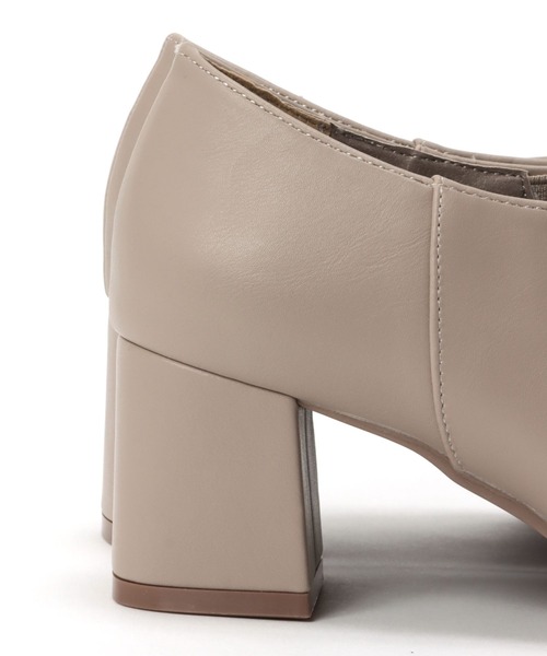 niko and...(ニコアンド)の「オリジナルスクエアブーティー(ブーツ・レディース・ブラック/アイボリー/ベージュ・MEDIUM/LARGE)」の21枚目の写真