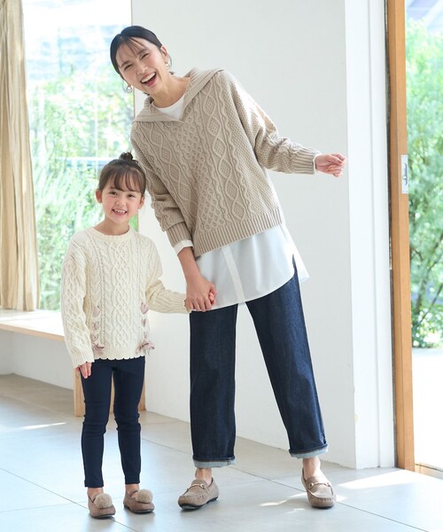 ANY（エニィ）の「【ストレッチ・洗濯機可能】オーセンティックヴィンテージ デニム（デニムパンツ・レディース・サックスブルー系/ネイビー系・2/3/1）」の9枚目の写真