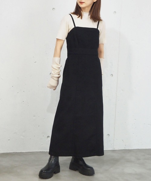 tiptop（ティップトップ）の「ナロージャンパースカート（ジャンパースカート・レディース・ブラック/ブラック系その他3/ブラック系その他2/ブラック系その他・FREE）」の5枚目の写真