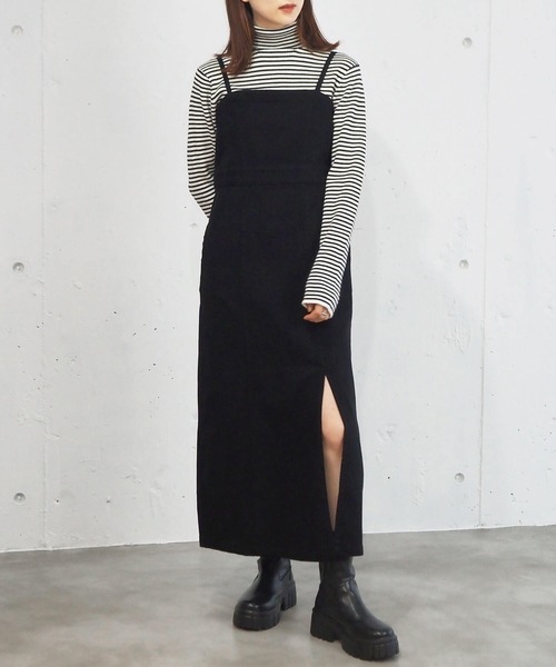 tiptop（ティップトップ）の「ナロージャンパースカート（ジャンパースカート・レディース・ブラック/ブラック系その他3/ブラック系その他2/ブラック系その他・FREE）」の13枚目の写真