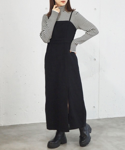 tiptop（ティップトップ）の「ナロージャンパースカート（ジャンパースカート・レディース・ブラック/ブラック系その他3/ブラック系その他2/ブラック系その他・FREE）」の14枚目の写真