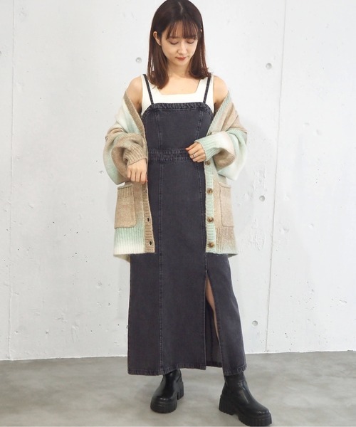 tiptop（ティップトップ）の「ナロージャンパースカート（ジャンパースカート・レディース・ブラック/ブラック系その他3/ブラック系その他2/ブラック系その他・FREE）」の17枚目の写真