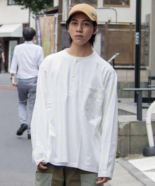 ARMY TWILL（アーミーツイル）の「【ARMY TWILL/アーミーツイル】スリーピングシャツ（Tシャツ/カットソー・メンズ・ホワイト/チャコールグレー・M/L）」の3枚目の写真