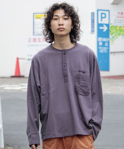 ARMY TWILL（アーミーツイル）の「【ARMY TWILL/アーミーツイル】スリーピングシャツ（Tシャツ/カットソー・メンズ・ホワイト/チャコールグレー・M/L）」の14枚目の写真