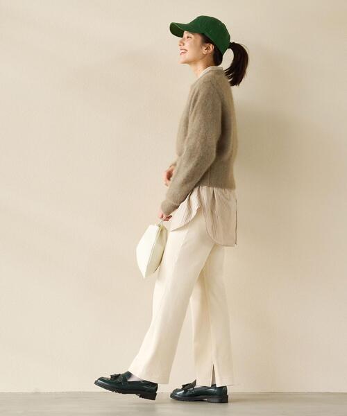 green label relaxing（グリーンレーベルリラクシング）の「［ size SHORT あり ］コーデュロイ ジャージー パンツ（その他パンツ・レディース・オフホワイト/ライム/ダークグレー/その他1・SHORT/36/38）」の6枚目の写真