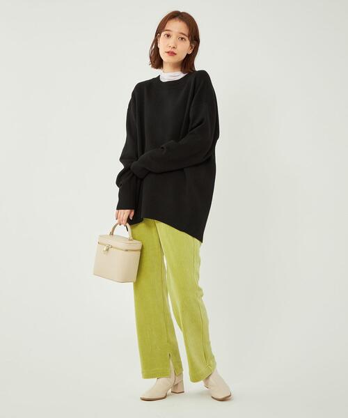 green label relaxing（グリーンレーベルリラクシング）の「［ size SHORT あり ］コーデュロイ ジャージー パンツ（その他パンツ・レディース・オフホワイト/ライム/ダークグレー/その他1・SHORT/36/38）」の21枚目の写真