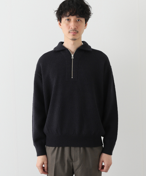 EDIFICE(エディフィス)の「【MEIAS / メイアス】 WOOLON HALF ZIP P/O(ニット/セーター・メンズ・ブラック/アイボリー・MEDIUM/LARGE)」の14枚目の写真