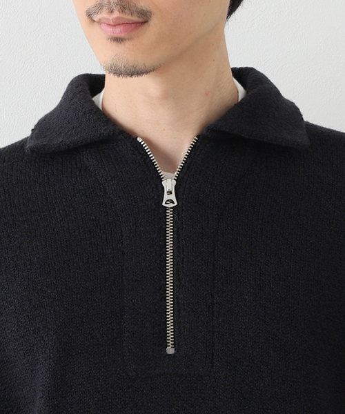 EDIFICE(エディフィス)の「【MEIAS / メイアス】 WOOLON HALF ZIP P/O(ニット/セーター・メンズ・ブラック/アイボリー・MEDIUM/LARGE)」の16枚目の写真