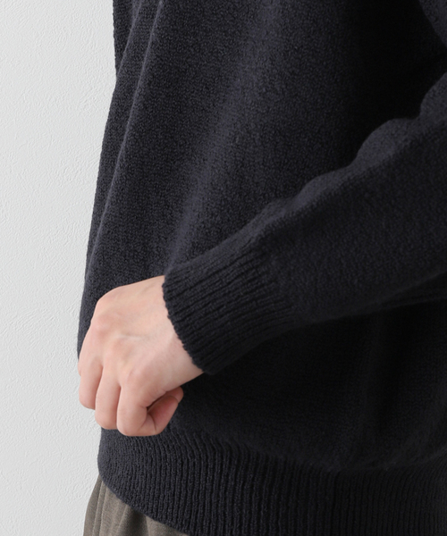 EDIFICE(エディフィス)の「【MEIAS / メイアス】 WOOLON HALF ZIP P/O(ニット/セーター・メンズ・ブラック/アイボリー・MEDIUM/LARGE)」の13枚目の写真