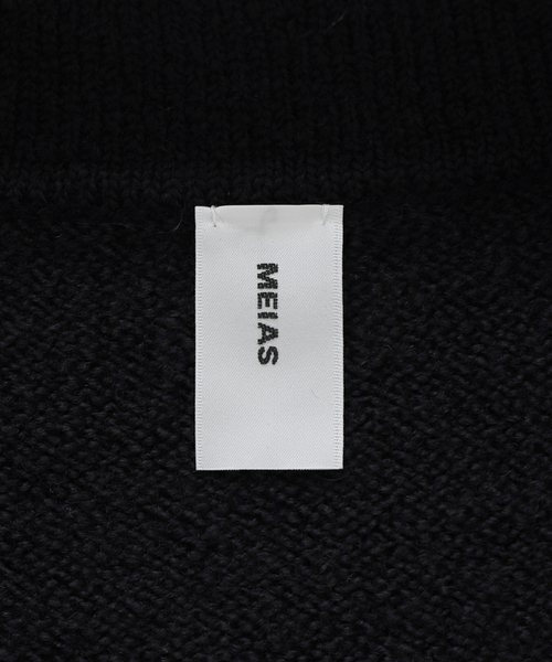 EDIFICE(エディフィス)の「【MEIAS / メイアス】 WOOLON HALF ZIP P/O(ニット/セーター・メンズ・ブラック/アイボリー・MEDIUM/LARGE)」の10枚目の写真