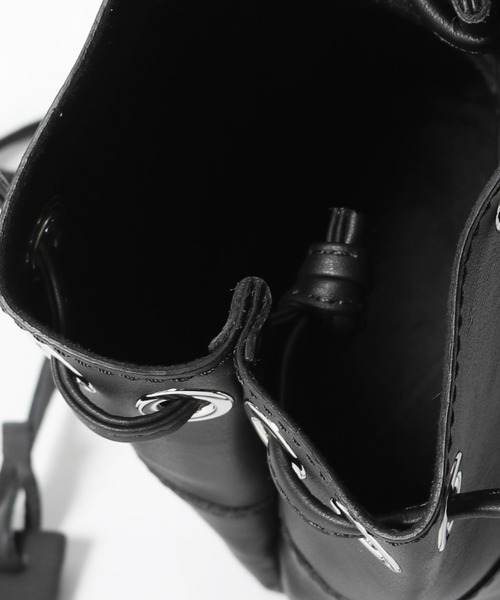 marco masi（マルコマージ）の「MARCO MASI/マルコマージ 巾着バッグ（ショルダーバッグ・レディース・ブラック/キャメル/ホワイト・FREE）」の9枚目の写真