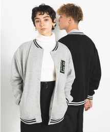 koe（コエ）の「【ユニセックス】裏起毛サガラ刺繍スタジャン（スタジャン・メンズ）」