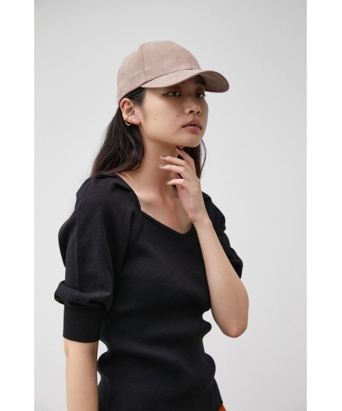 AZUL by moussy(アズールバイマウジー)の「BASIC SUEDE CAP/ベーシックスエードキャップ(キャップ・レディース・ブラック/ブルー/ダークベージュ・FREE)」の13枚目の写真