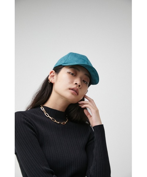 AZUL by moussy(アズールバイマウジー)の「BASIC SUEDE CAP/ベーシックスエードキャップ(キャップ・レディース・ブラック/ブルー/ダークベージュ・FREE)」の20枚目の写真