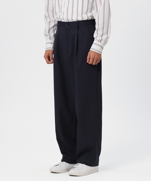 【セール】SOLOTEX HEAT ENERGY/BLACK1タックワイドパンツ（その他パンツ）｜KASHIYAMA（カシヤマ）