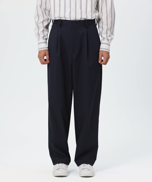 【セール】SOLOTEX HEAT ENERGY/BLACK1タックワイドパンツ（その他パンツ）｜KASHIYAMA（カシヤマ）