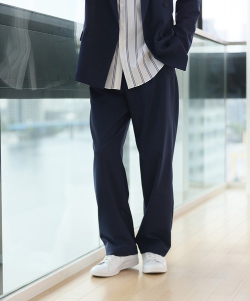 【セール】SOLOTEX HEAT ENERGY/BLACK1タックワイドパンツ（その他パンツ）｜KASHIYAMA（カシヤマ）