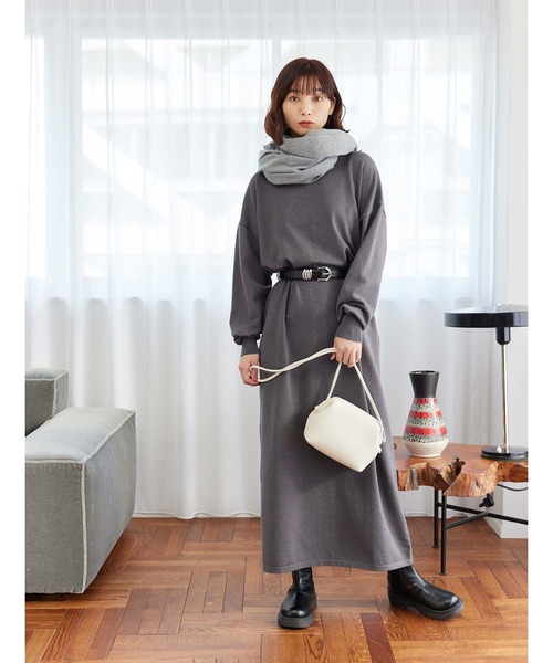 Edit Sheen(エディットシーン)の「カシミアタッチ大判ストール(ストール/ショール・レディース・ブラック/グレー/アイボリー・FREE)」の8枚目の写真