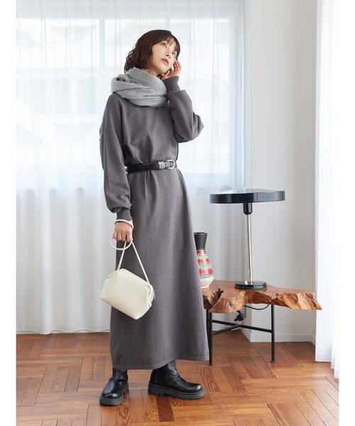 Edit Sheen(エディットシーン)の「カシミアタッチ大判ストール(ストール/ショール・レディース・ブラック/グレー/アイボリー・FREE)」の10枚目の写真