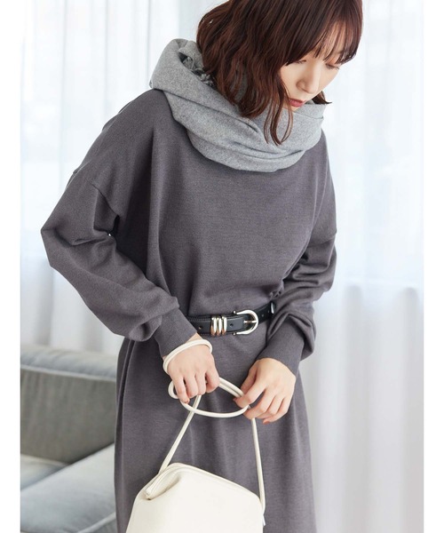 Edit Sheen(エディットシーン)の「カシミアタッチ大判ストール(ストール/ショール・レディース・ブラック/グレー/アイボリー・FREE)」の15枚目の写真