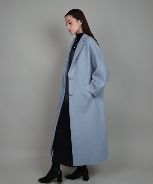 J by blue（ジェイバイブルー）の「尾州シャギーウールオーバーコート