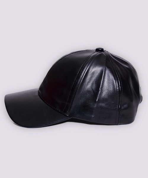babyShoop(ベイビーシュープ)の「フェイクレザーCAP(キャップ・レディース・ブラック・FREE)」の7枚目の写真