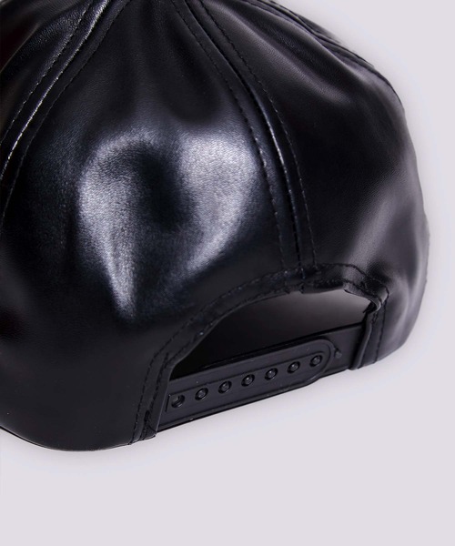 babyShoop(ベイビーシュープ)の「フェイクレザーCAP(キャップ・レディース・ブラック・FREE)」の3枚目の写真