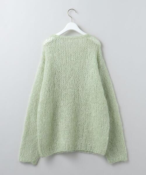 6(ロク)の「<6(ROKU)>MOHAIR WOOL KNIT/ニット(ニット/セーター・レディース・ブラック/ライム・FREE)」の3枚目の写真