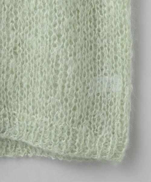 6(ロク)の「<6(ROKU)>MOHAIR WOOL KNIT/ニット(ニット/セーター・レディース・ブラック/ライム・FREE)」の5枚目の写真