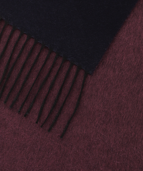 PIACENZA（ピアチェンツァ）の「【PIACENZA】MIRROR シルクカシミヤ Wフェイスマフラー（マフラー・メンズ・ライトグレー/ブラック/ネイビー/ブラウン・FREE）」の8枚目の写真