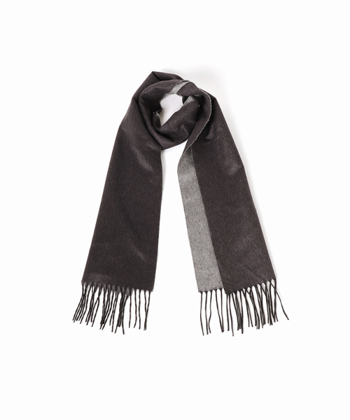 PIACENZA（ピアチェンツァ）の「【PIACENZA】MIRROR シルクカシミヤ Wフェイスマフラー（マフラー・メンズ・ライトグレー/ブラック/ネイビー/ブラウン・FREE）」の14枚目の写真