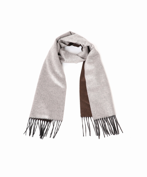 PIACENZA（ピアチェンツァ）の「【PIACENZA】MIRROR シルクカシミヤ Wフェイスマフラー（マフラー・メンズ・ライトグレー/ブラック/ネイビー/ブラウン・FREE）」の19枚目の写真