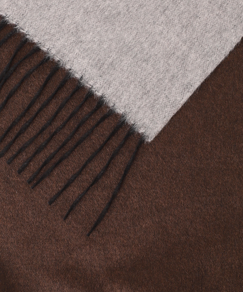 PIACENZA（ピアチェンツァ）の「【PIACENZA】MIRROR シルクカシミヤ Wフェイスマフラー（マフラー・メンズ・ライトグレー/ブラック/ネイビー/ブラウン・FREE）」の20枚目の写真