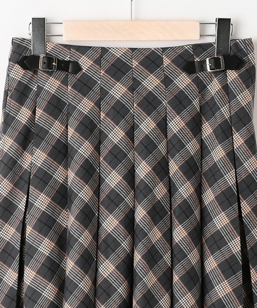 pom ponette junior（ポンポネットジュニア）の「タックスカート（スカート・キッズ・グレー/ブルー/グリーン・S/M/L/LL）」の6枚目の写真