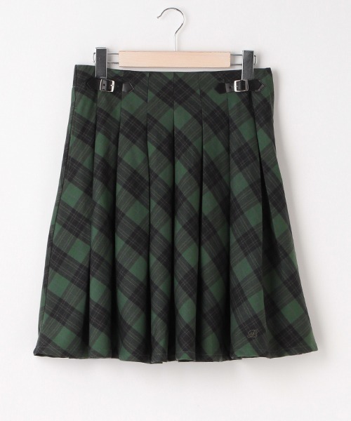 pom ponette junior（ポンポネットジュニア）の「タックスカート（スカート・キッズ・グレー/ブルー/グリーン・S/M/L/LL）」の13枚目の写真