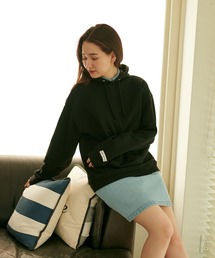 tina jojun パーカー　フーディー TINA：JOJUN パーカー アイレット柄 ニットフーディー