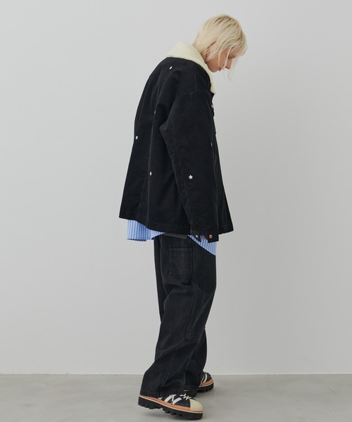 Wrangler（ラングラー）の「Wrangler×AIVER　コーデュロイボア刺繍ランチコート（その他アウター・メンズ・ダークグリーン/ブラック・X-LARGE/MEDIUM/SMALL/LARGE）」の15枚目の写真